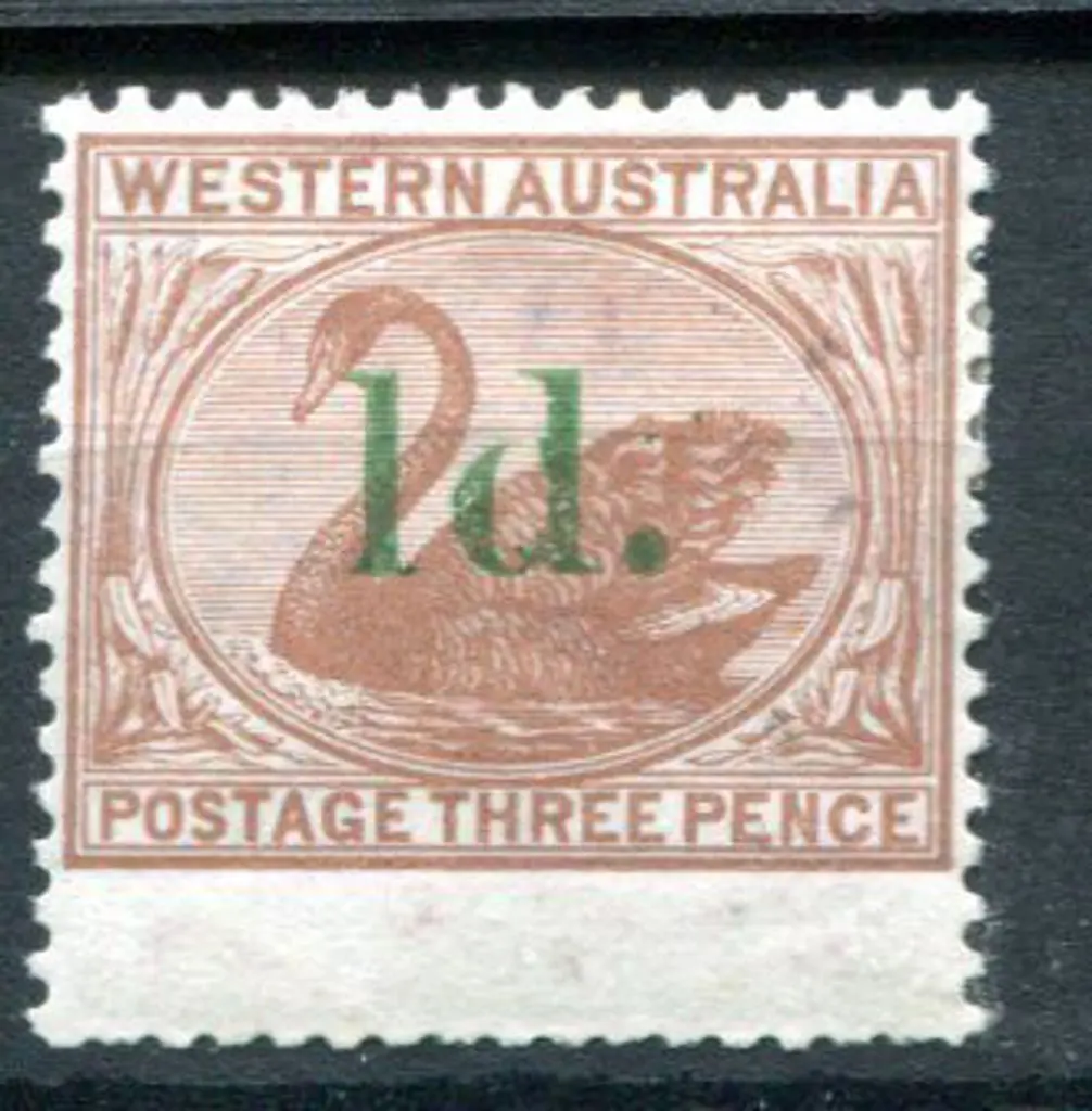 1885 3d Cinnamon with wing margin & "1d." ... Image 1++