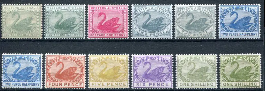 1885/93 ½d green to 1/- green complete set incl ... Image 1++