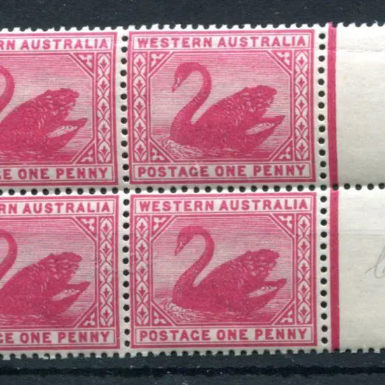 1885/93 4d carmine, Crown CA Wmk (Sideways), perf ...