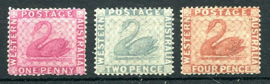 1888 1d carmine-pink, 2d grey & 4d red-brown. Fine ... Image 1++