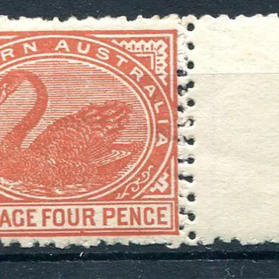 1888 4d red-brown compound perf. with right ...