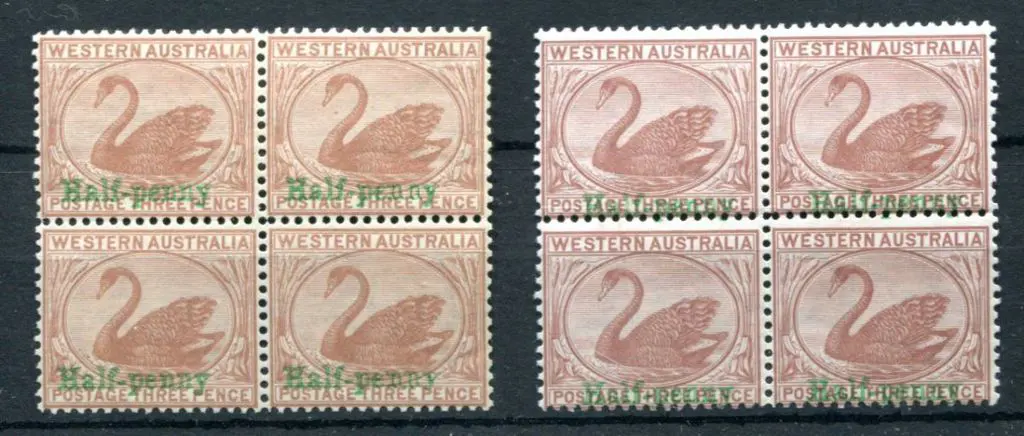 1895 ½d on 3d pale brown & Cinnamon shades with ... Image 1++