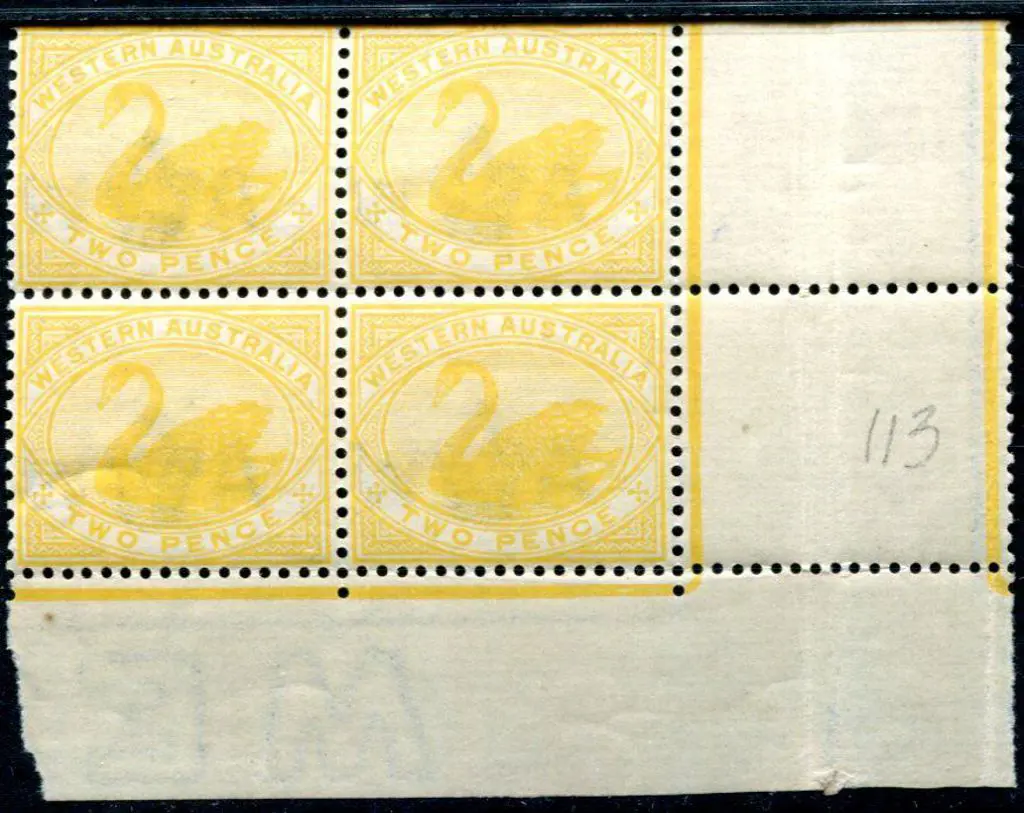1899 2d bright yellow block of 4. MUH with ... Image 1++