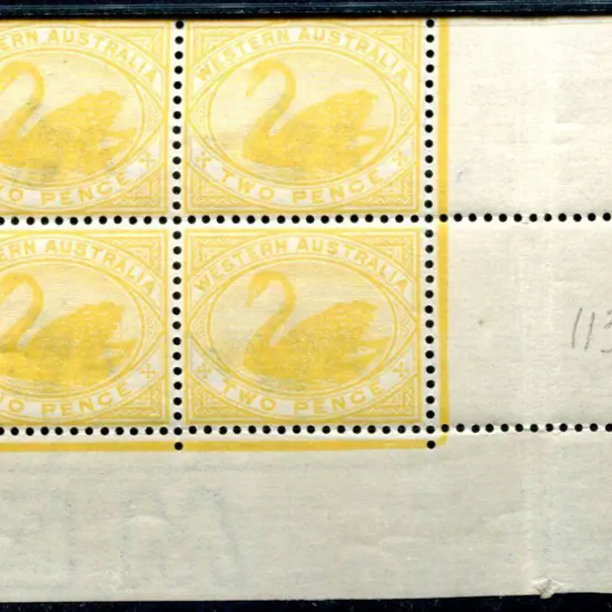 1899 2d bright yellow block of 4. MUH with ...