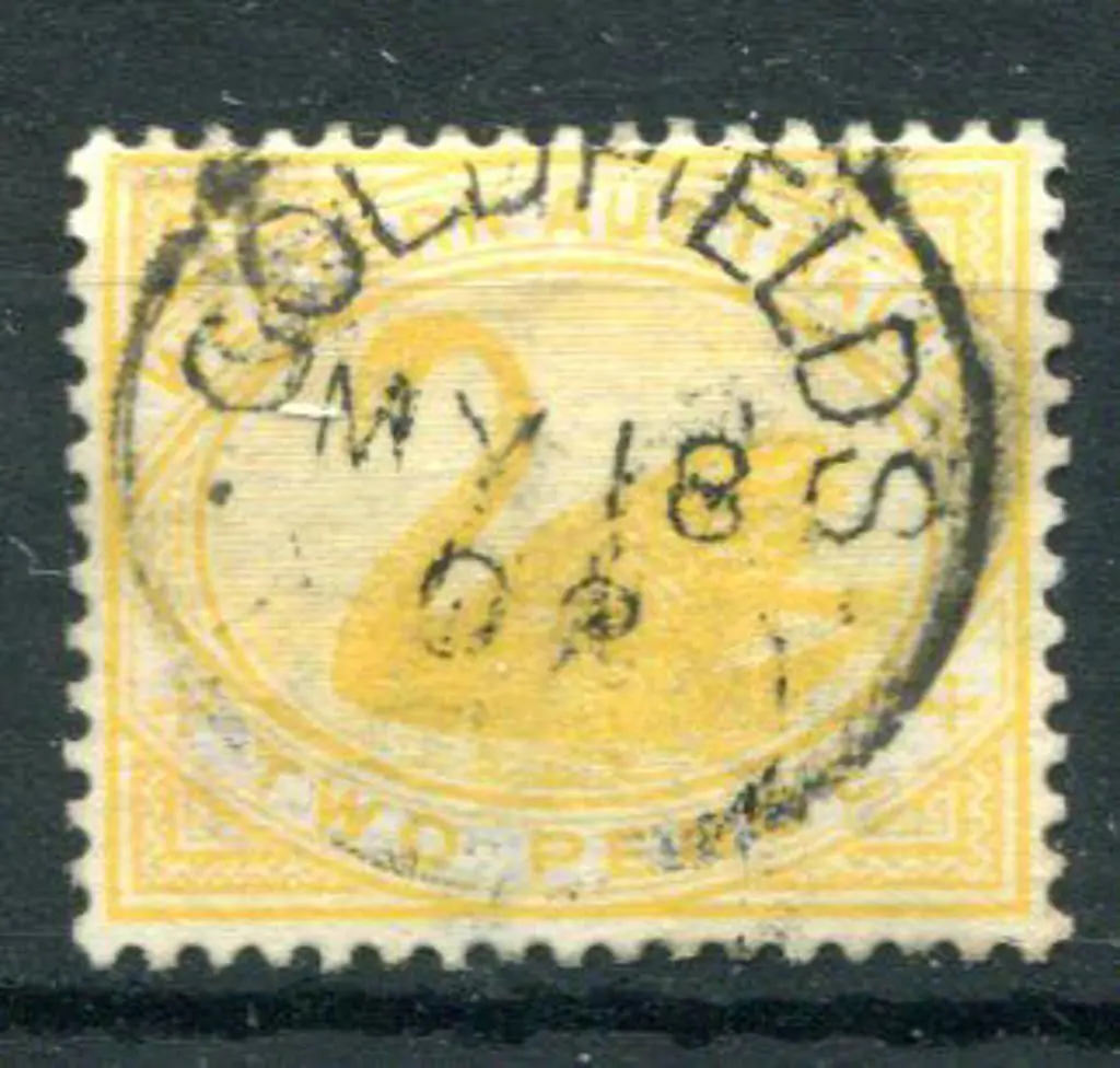 1899 2d bright yellow with inverted wmk. F/U with ... Image 1++