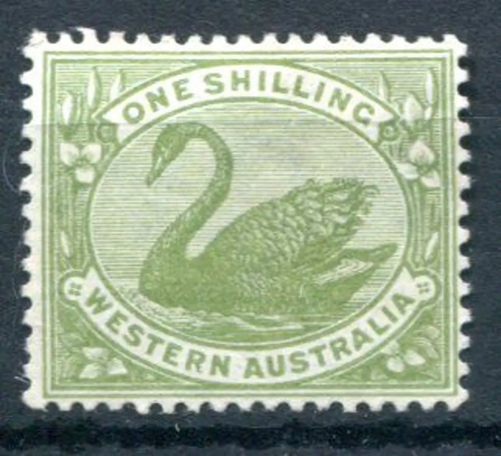 1907 1/- olive-green with inverted wmk. MVLH. SG ... Image 1++
