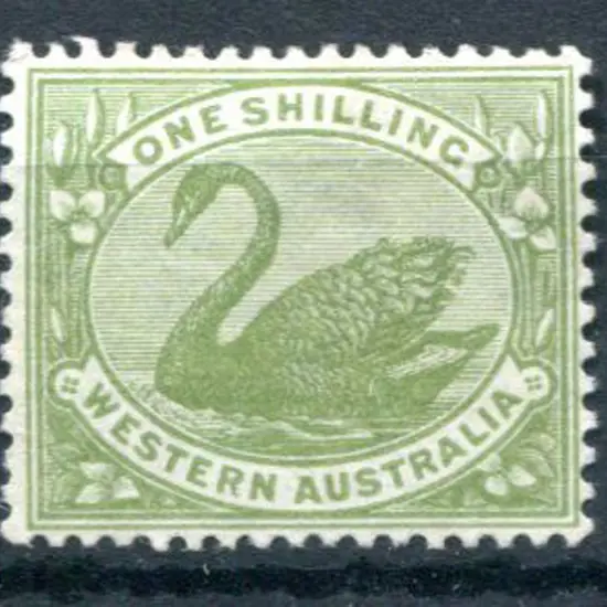 1907 1/- olive-green with inverted wmk. MVLH. SG ...