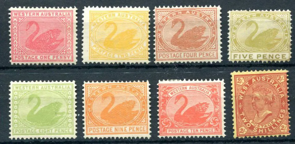 1902/11 1d, 2d, 4d, 5d, 8d, 9d, 10d & 2/- bright ... Image 1++