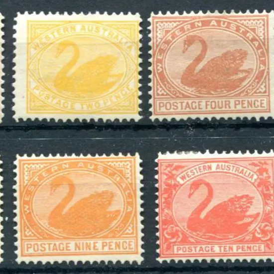 1902/11 1d, 2d, 4d, 5d, 8d, 9d, 10d & 2/- bright ...