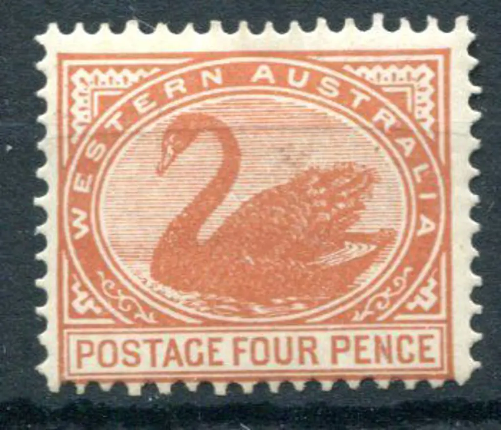1903 4d chestnut with upright wmk. MH with 50% og. ... Image 1++