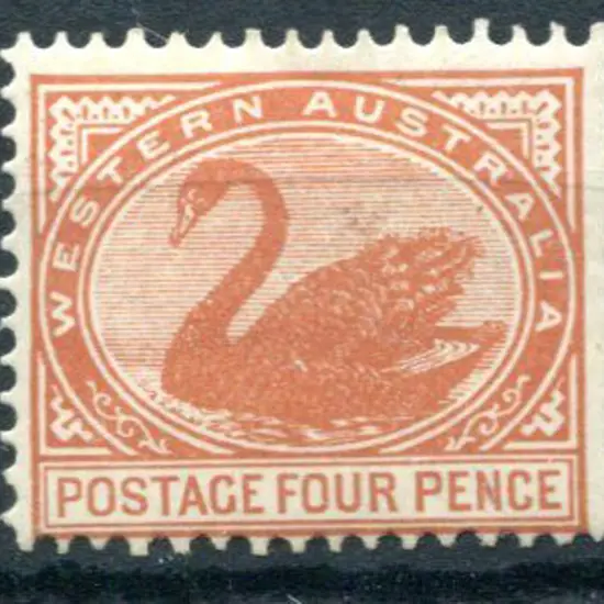 1903 4d chestnut with upright wmk. MH with 50% og. ...
