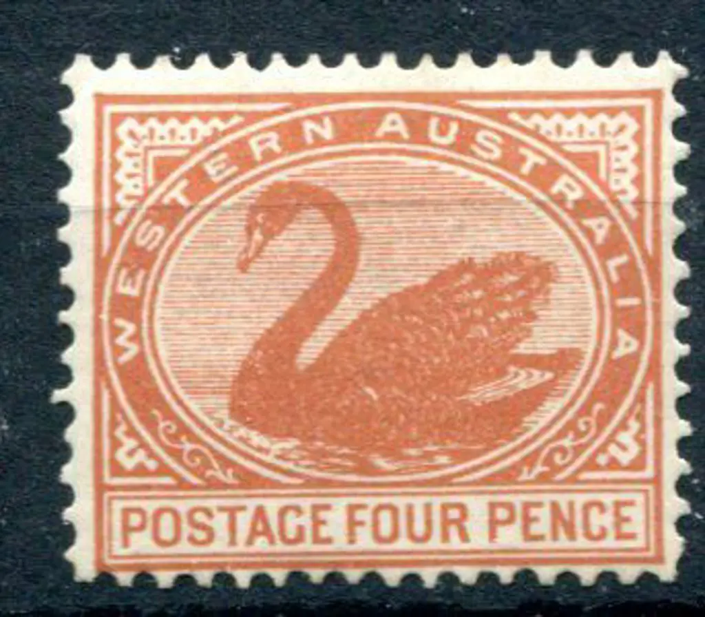 1903 4d chestnut with upright wmk. Fresh MLH. SG ... Image 1++