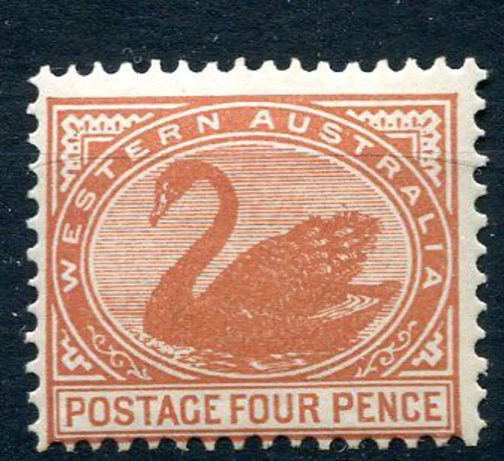 1902 4d chestnut with upright inverted wmk. Fresh ... Image 1++