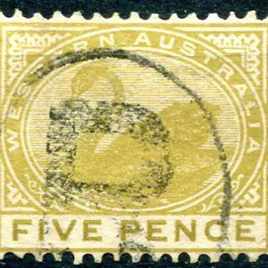 1905 5d bistre. Fine used by "R" in circle cancel. ...