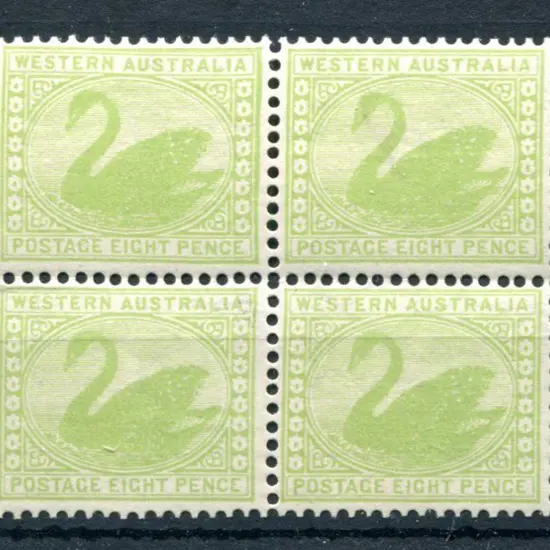 1903 8d apple green block of 4. Superb fresh MUH. ...