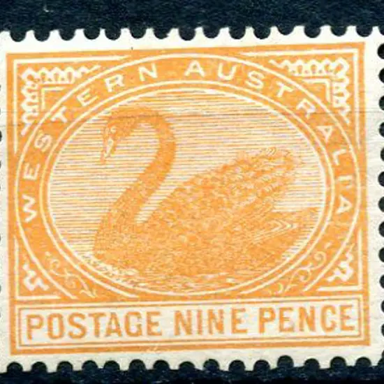 1903 9d yellow-orange MH. Fine well centred ...
