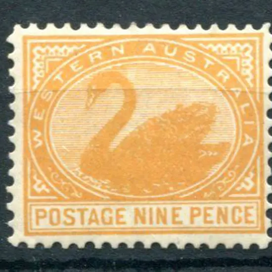 1903 9d yellow-orange with upright wmk, Perf. ...