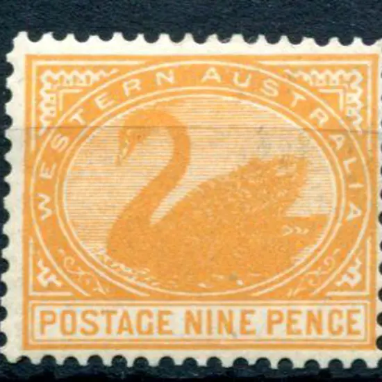 1903 9d yellow-orange with upright wmk. Fine MLH. ...