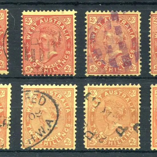 1902/11 2/- red/yellow, perf. 12 or 12x12½ or ...