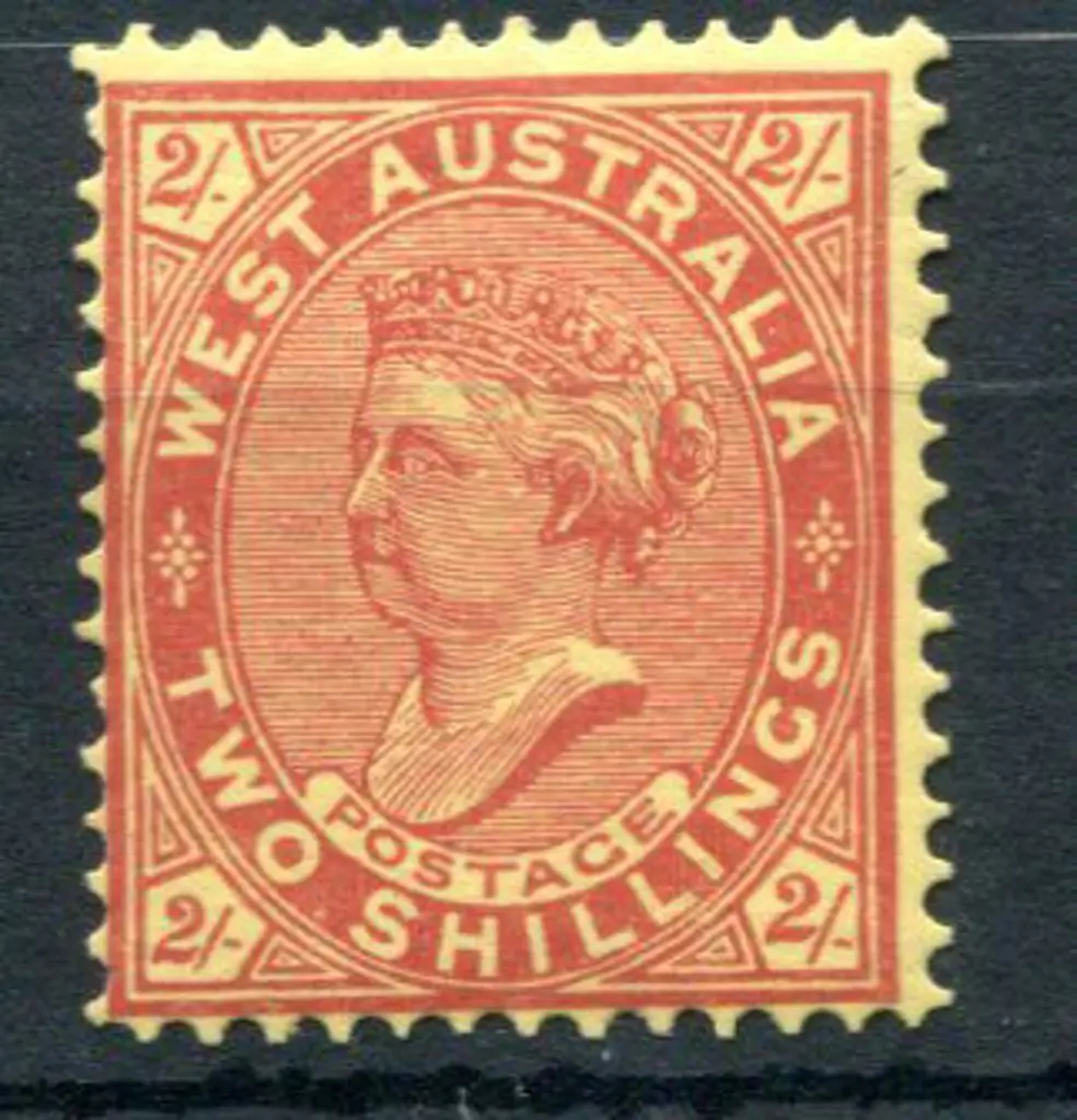 1902 2/- orange-brown/yellow with sideways wmk. ... Image 1++