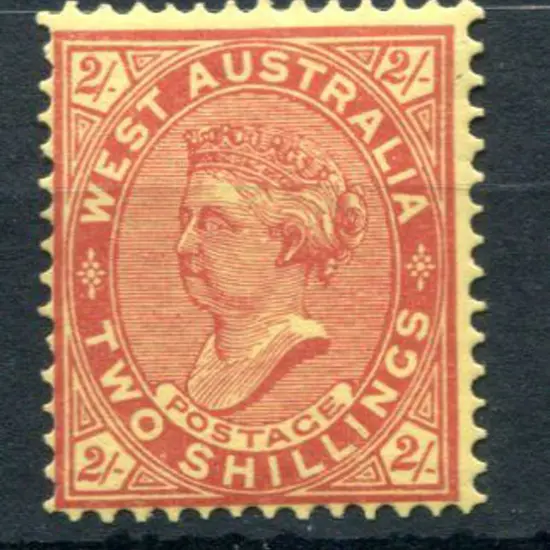 1902 2/- orange-brown/yellow with sideways wmk. ...