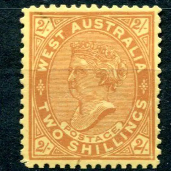 1911 2/- brown-red/yellow with sideways wmk. MLH. ...