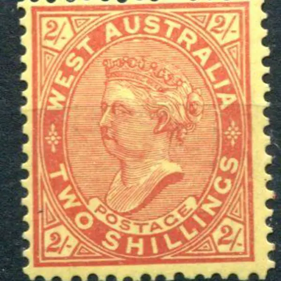 1911 2/- brown-red/yellow. MLH. SG 124c, Cat. £45