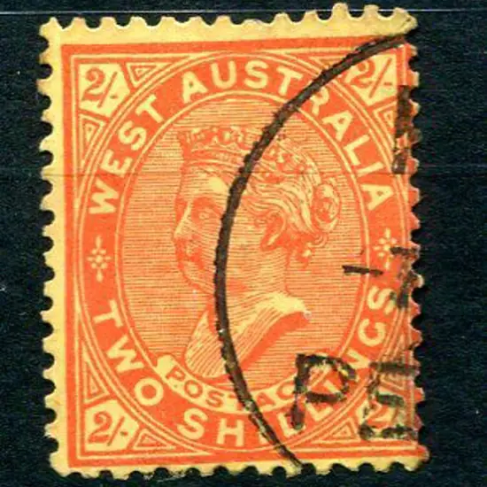 1911 2/- vermilion/yellow. Fine used with neat ...