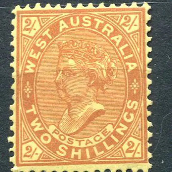 1911 2/- brown/yellow, MLH. ACSC W59d, Cat. $250