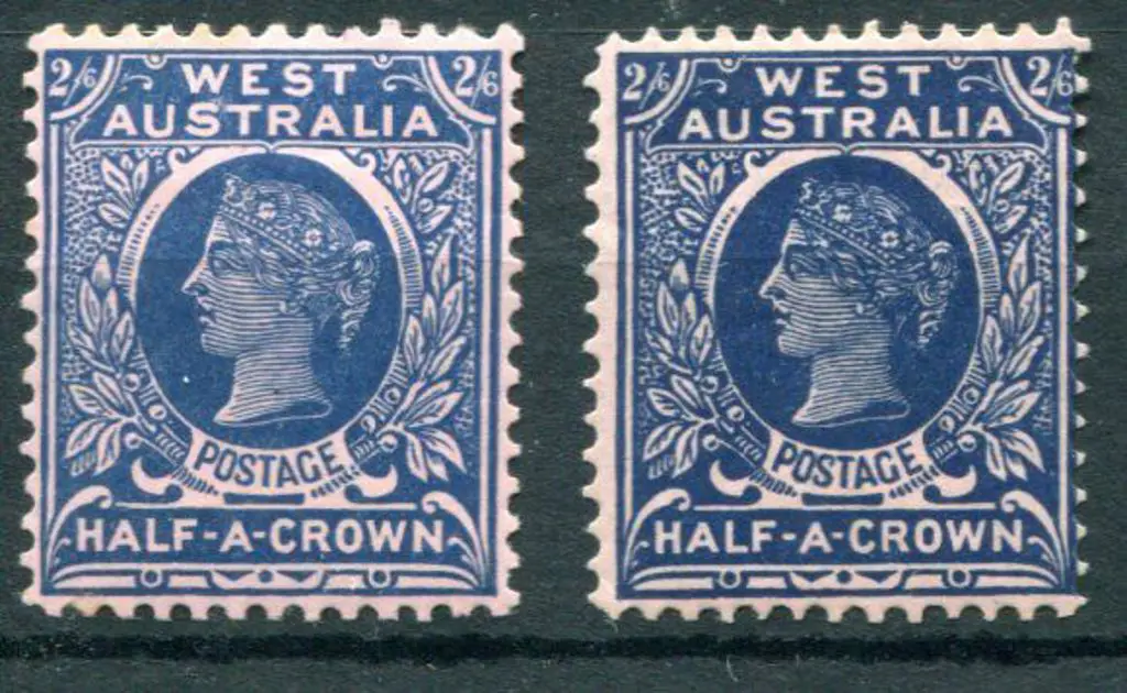 1902/11 2/6d deep blue/rose in 2 shades, perf ... Image 1++