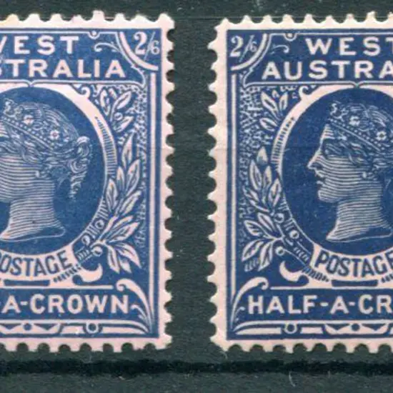 1902/11 2/6d deep blue/rose in 2 shades, perf ...