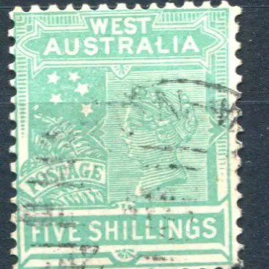 1902 5/- emerald-green. Lightly used. SG 126, Cat. ...