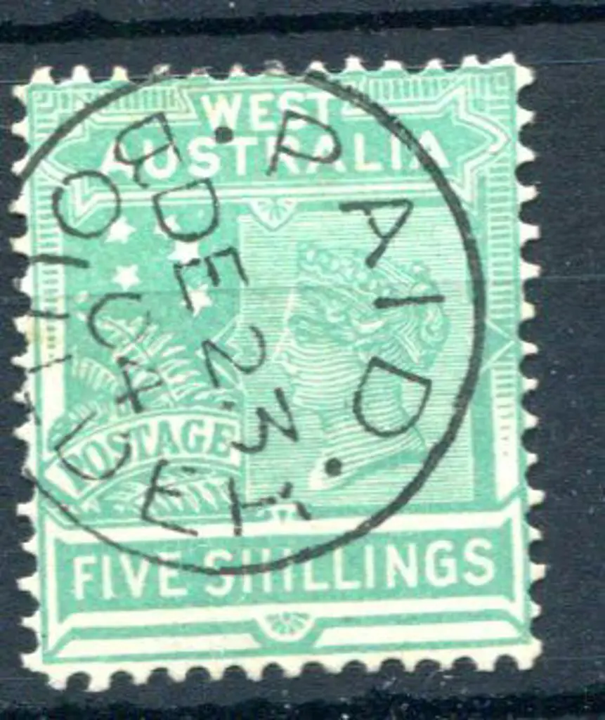 1902 5/- emerald-green. Superb used with crisp ... Image 1++
