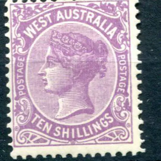 1902 10/- deep mauve. Centered top left, MH. SG ...