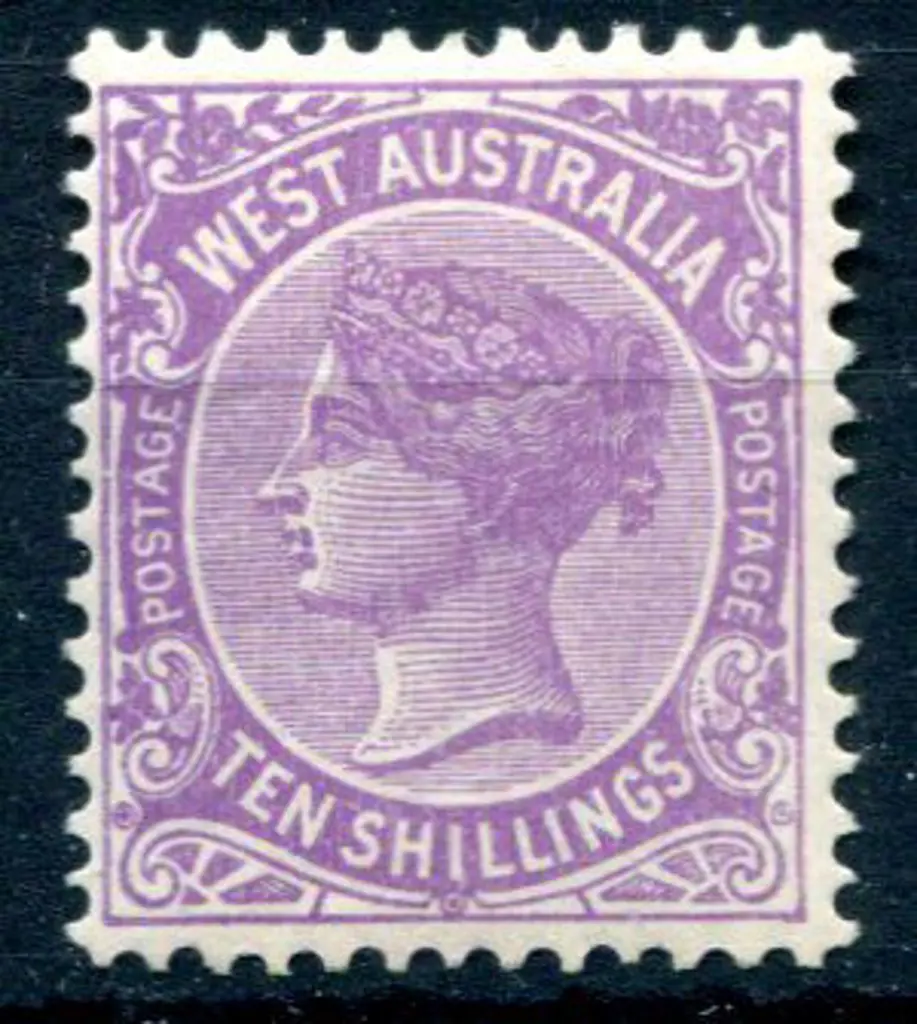 1902 10/- deep mauve. MLH. SG 127, Cat. £180 Image 1++