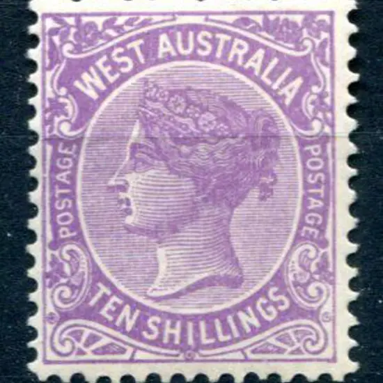 1902 10/- deep mauve. MLH. SG 127, Cat. £180