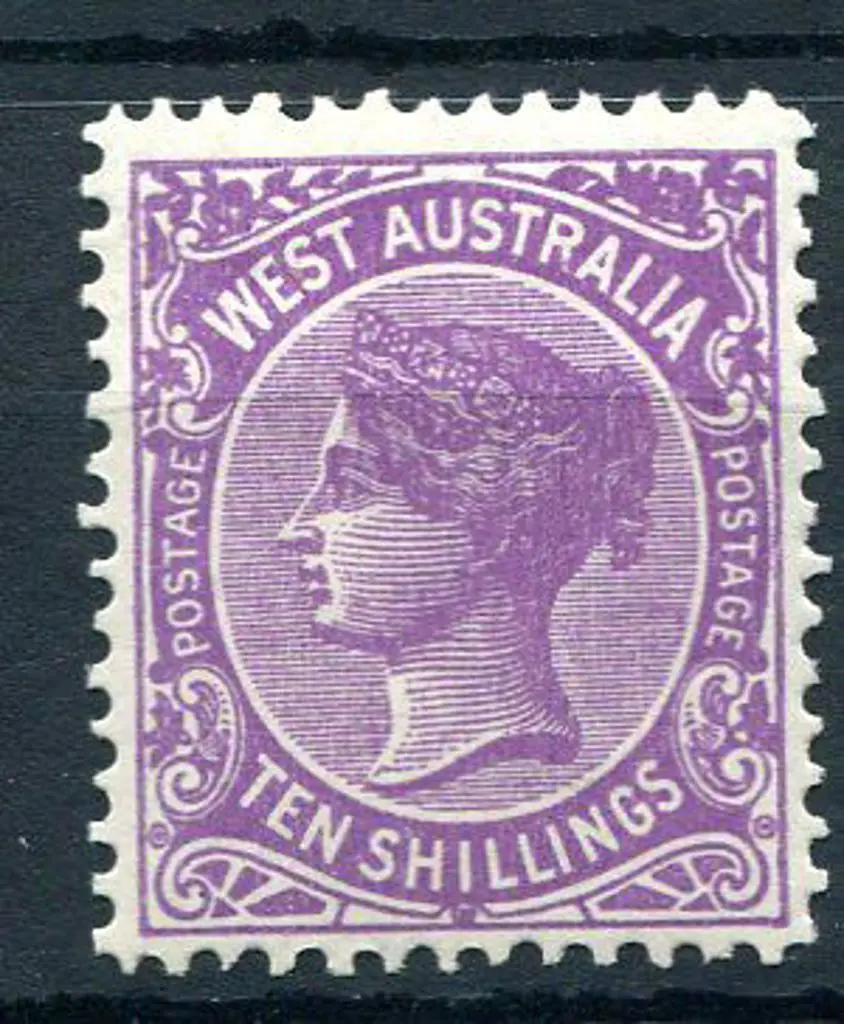 1902 10/- deep mauve. Fine MUH with good ... Image 1++