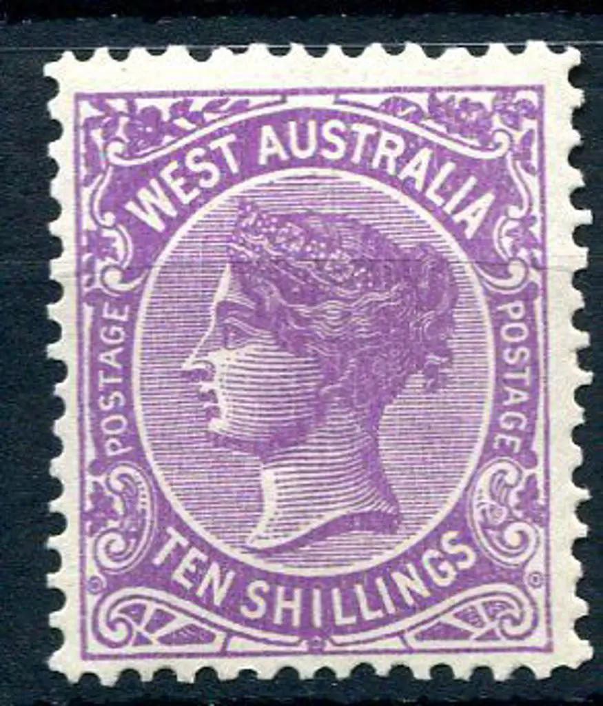 1902 10/- deep mauve. Well centered & fresh MUH. ... Image 1++