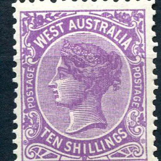 1902 10/- deep mauve. Well centered & fresh MUH. ...