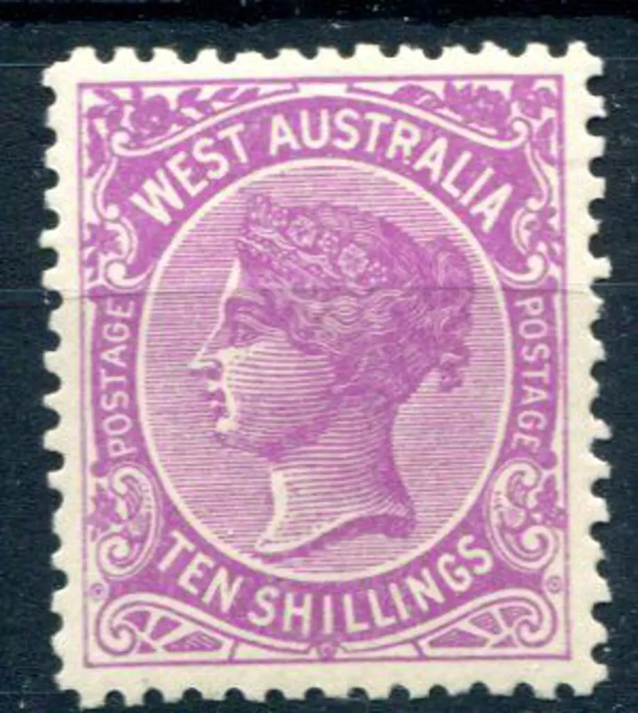1910 10/- bright purple with "colour dot in right ... Image 1++