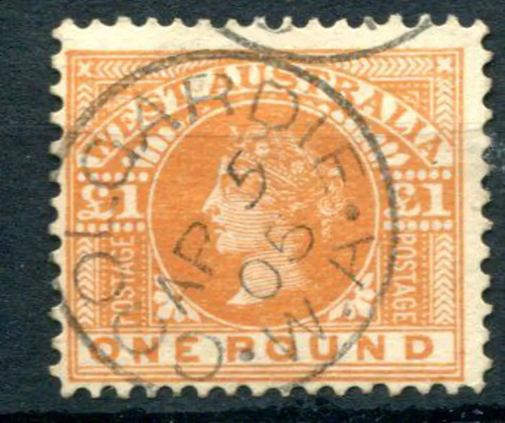 1902/11 £1 orange-brown, Perf 12⅟₂x12. Centered ... Image 1++