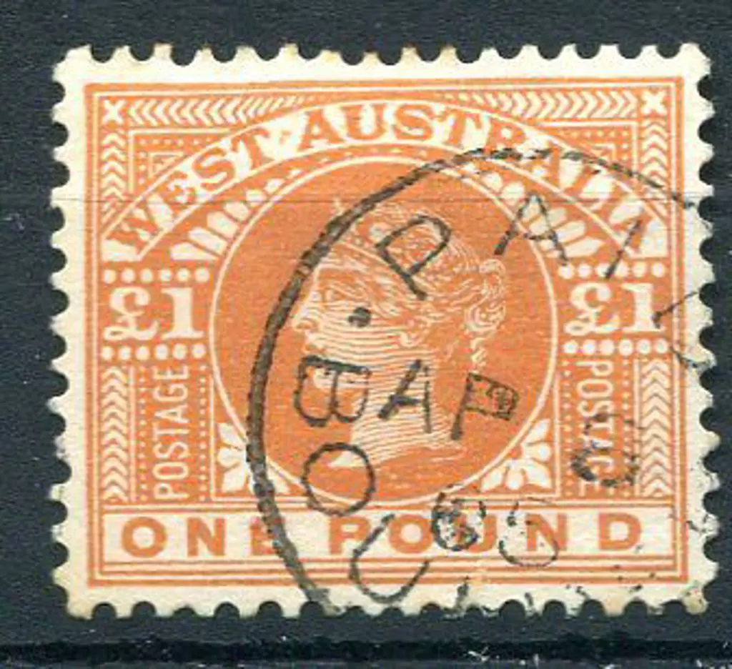 1902 £1 orange-brown. Superb used with crisp ... Image 1++
