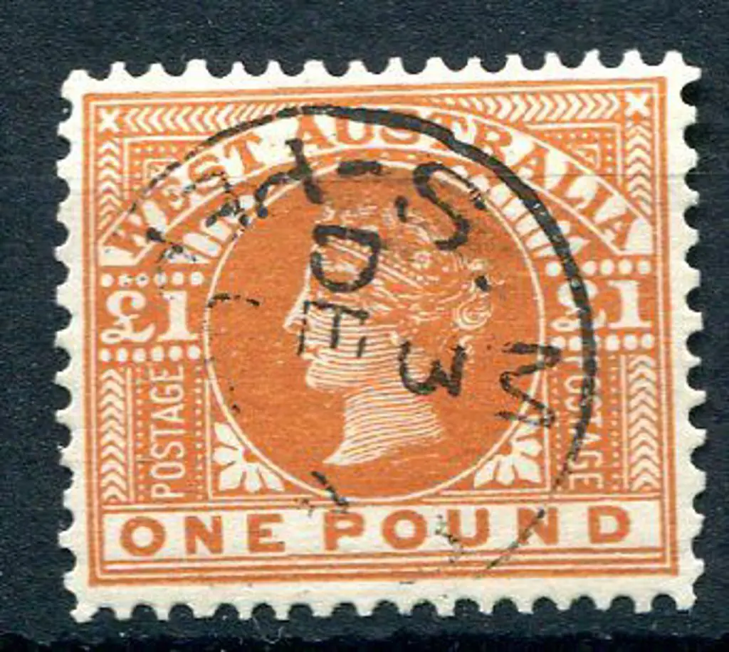 1902 £1 orange-brown. CTO with MUH full gum ... Image 1++