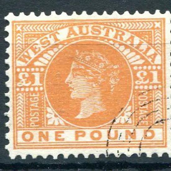1902 £1 brown-orange (light shade). CTO with 4 ...