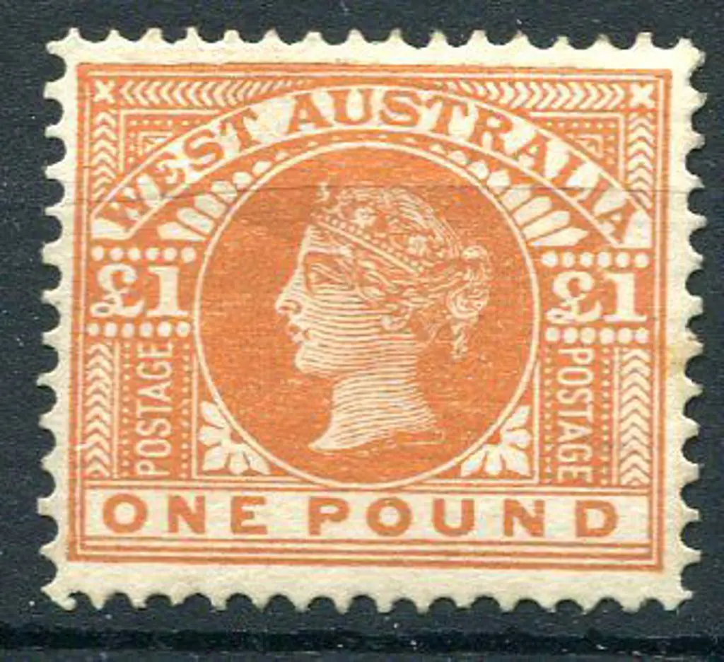 1902 £1 orange-brown. MH with part og & very light ... Image 1++