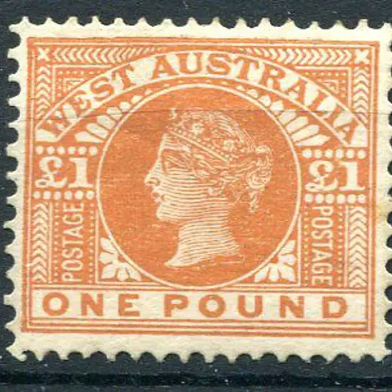 1902 £1 orange-brown. MH with part og & very light ...