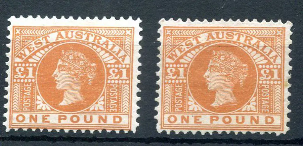 1902 £1 orange-brown in 2 different shades but not ... Image 1++