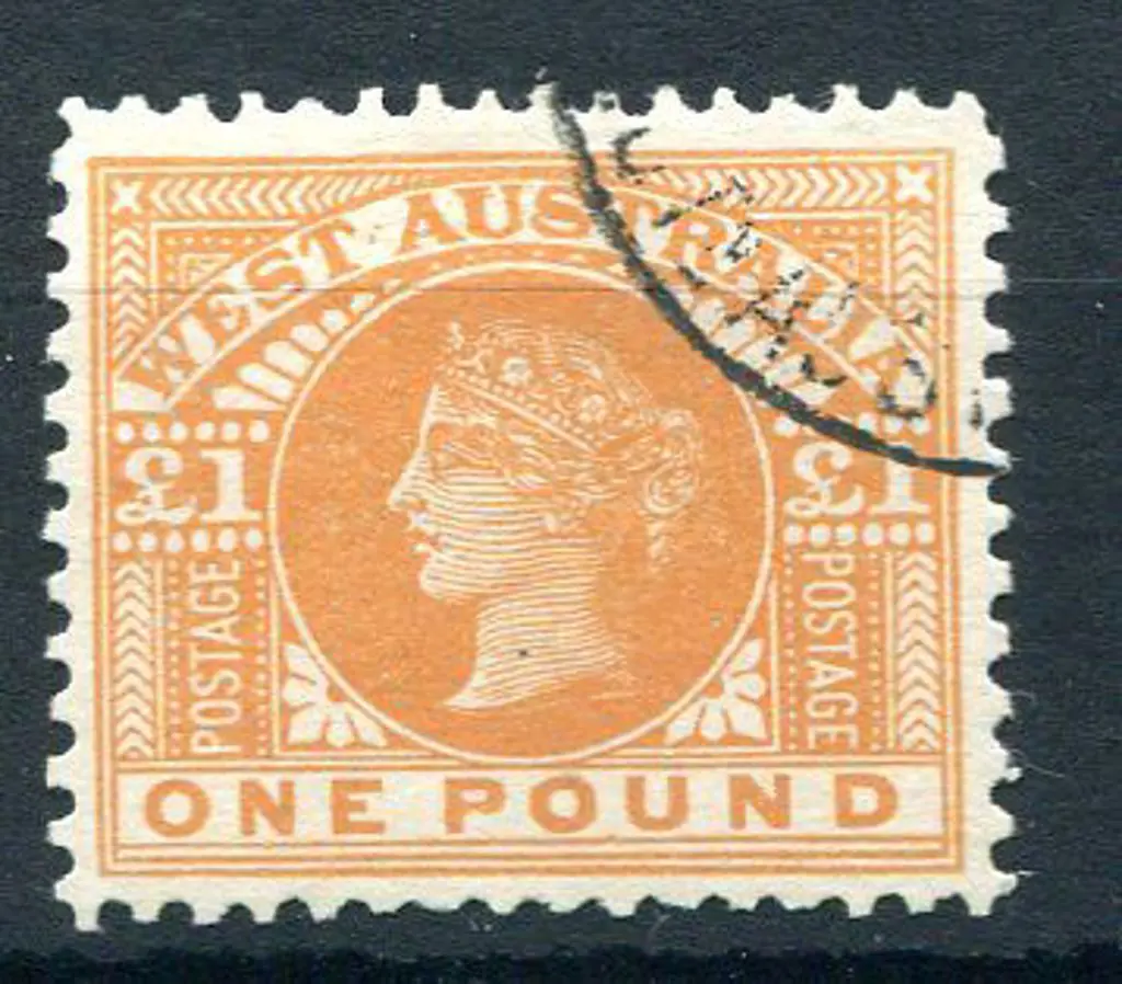 1909 £1 orange. Fine used, possibly CTO. Very ... Image 1++