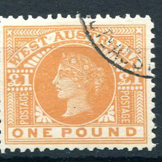 1909 £1 orange. Fine used, possibly CTO. Very ...