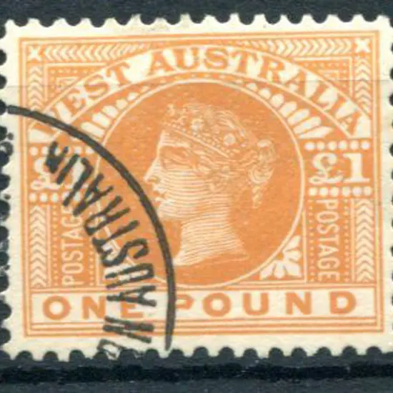 1909 £1 orange. Fine used with neat corner cancel. ...